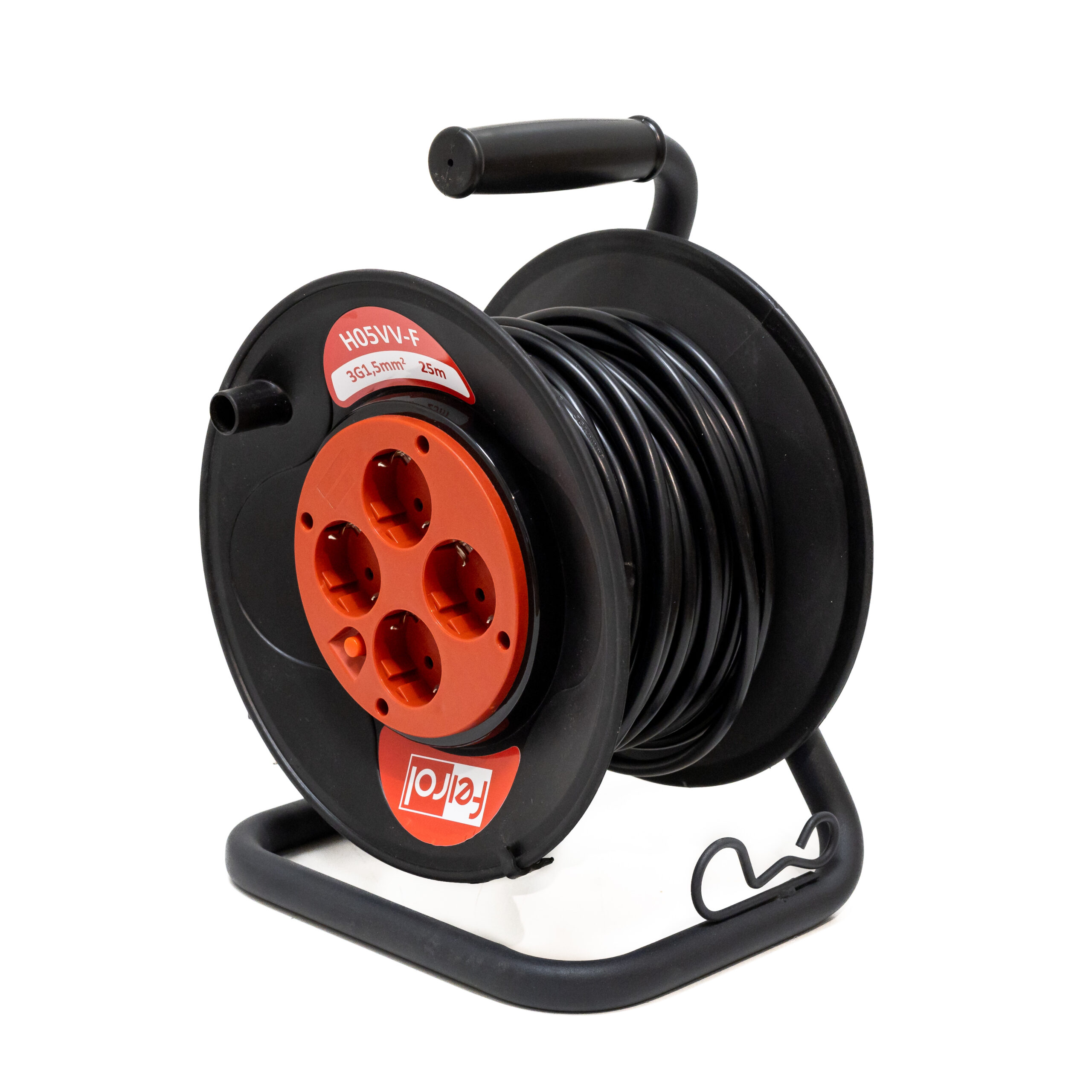 Extension cable reel IP20 HO5VV-F 25M Multi sockets plastic small cable reel  - AliExpress