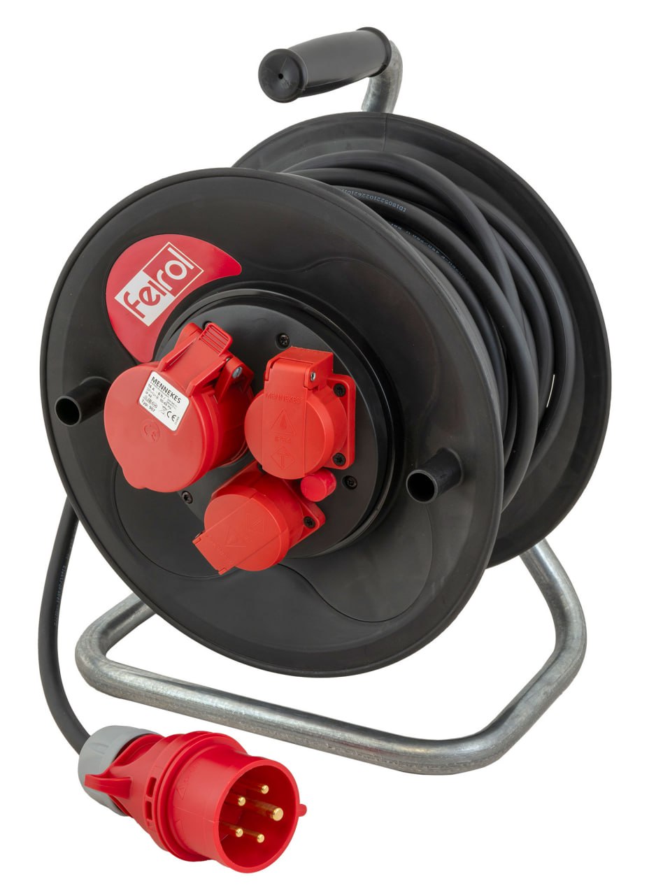 Pikendusjuhe trumlil HO7RN-F5G1,5 - 25m - 2x230V+400V - Plastik